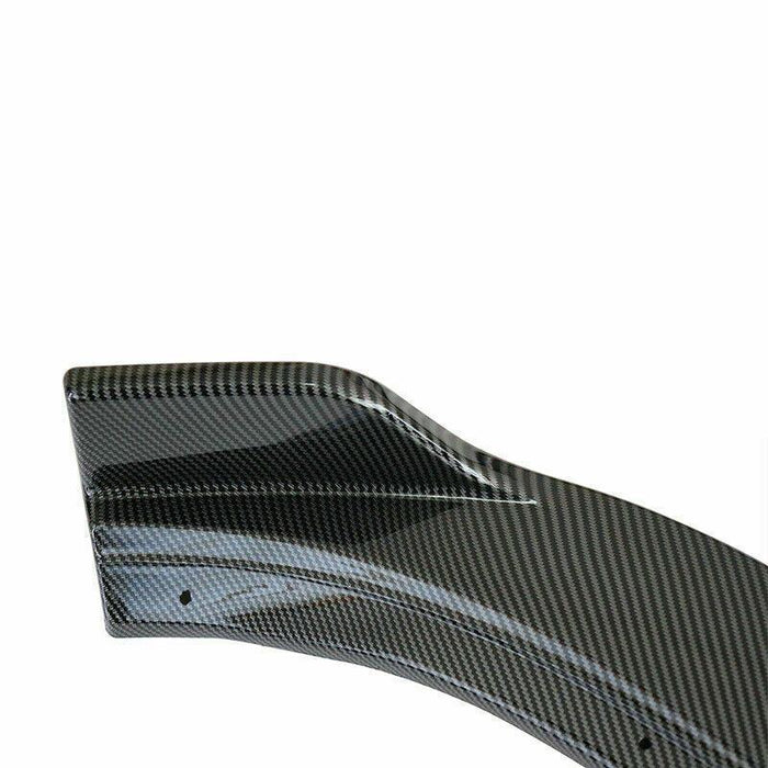 Front Lip & Spoiler - Carbon Fiber Print | Fits Tesla Model 3 (2017-2024)