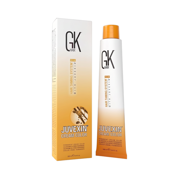 GK Hair Juvexin Creamy Color packaging on a white background