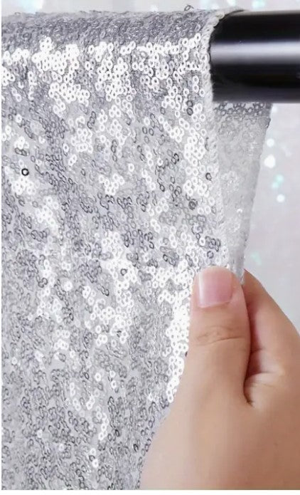 Glitz Mesh Sequin Event Drapery Panels & Curtains in Multiple Colors