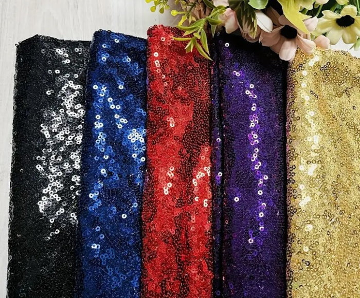 Glitz Mesh Sequin Event Drapery Panels & Curtains in Multiple Colors