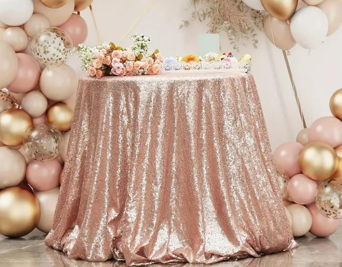 Glitz Mesh Sequin Table Linens, Tablecloths & Overlays for Events