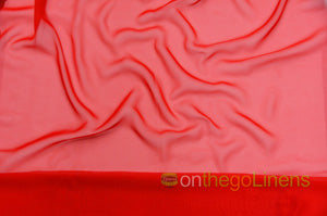 58in x 96in - 8ft Tall / Red