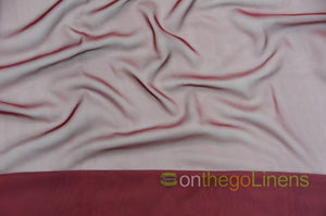58in x 96in - 8ft Tall / Burgundy