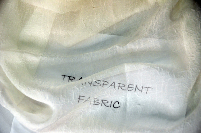 IFR Crush Sheer Voile Event Drapery Panels | IFR Crush Voile Curtains | 108" Wide | White Ivory Butter |