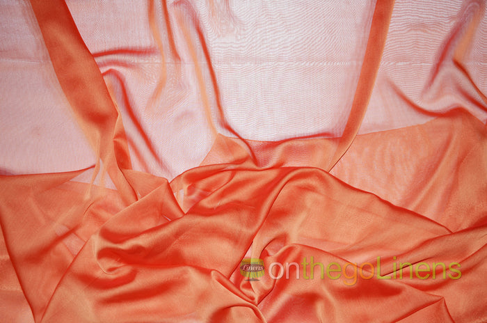 58in x 96in - 8ft Tall / Red Orange