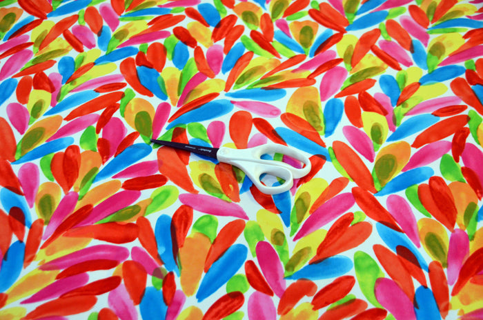 LA Vibe Satin Print Tablecloths | LGBT Satin Print Table Linens | 100% Polyester Washable |