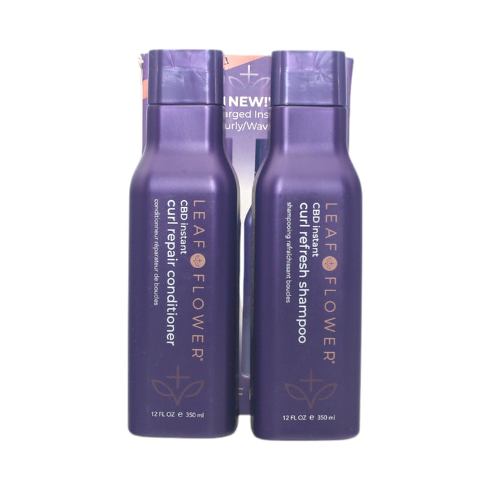 Leaf and Flower Instant Curl Repair Shampoo & Conditioner Duo 12 oz - Overstock Beauty Supply