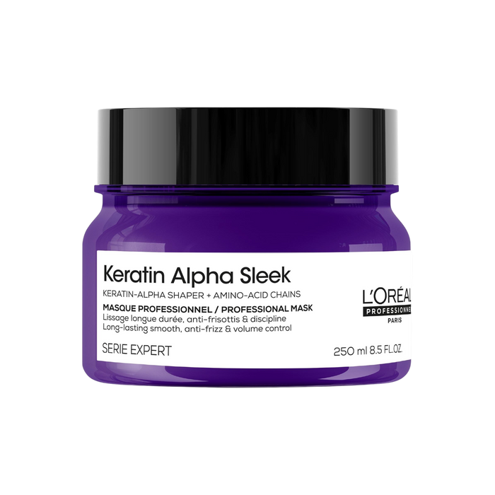 L'Oreal Keratin Alpha Sleek Anti-Frizz Hair Mask 8.5 oz