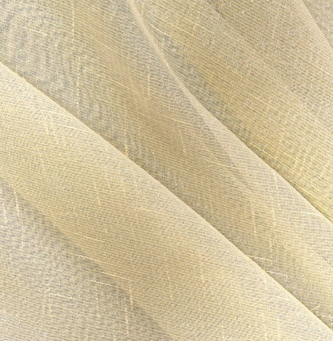 Metallic Faux Sheer Linen Event Drapery Panels | Metallic Linen Curtains | 108" Wide | Gold and Silver |