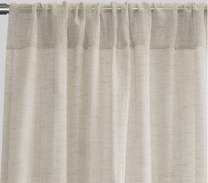 Metallic Faux Sheer Table Linen| Metallic Linen Tablecloths | 108" Wide | Gold and Silver |