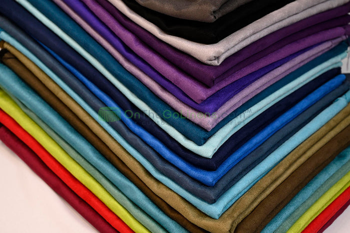 Micro Suede Table Linens | Faux Suede Tablecloths | Multiple Colors |