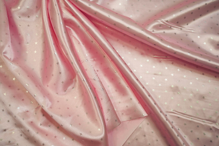 Mini Star Charmeuse Satin Table Runners | Star Satin Table Runner | White, Pink, Blue |
