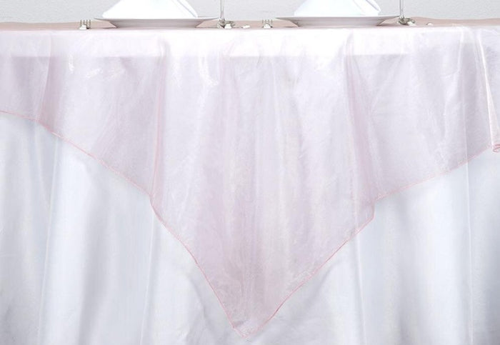 Mirror Organza Table Linens | Mirror Organza Tablecloths and Overlays | Multiple Colors |