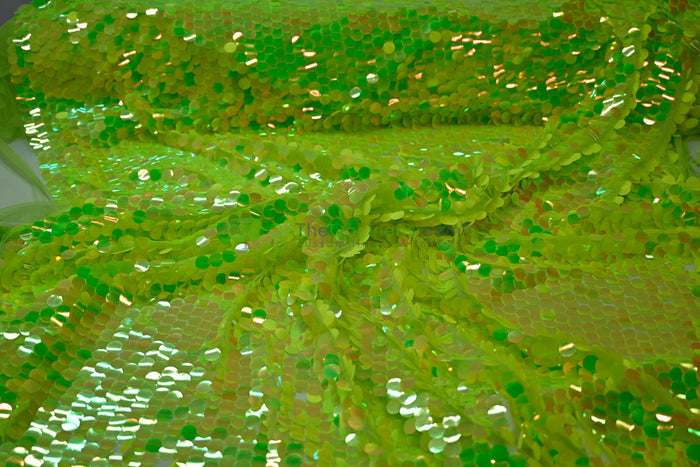 52in x 96in - 8ft Tall / Iridescent Lime
