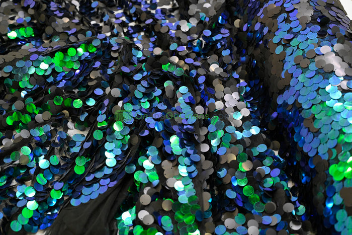 Tablecloth 90 Round / Iridescent Black