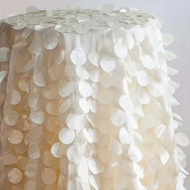 Petal Taffeta Event Drapery Panels | Round Hanging Petal Taffeta Curtains | Petal Circle Drapery |
