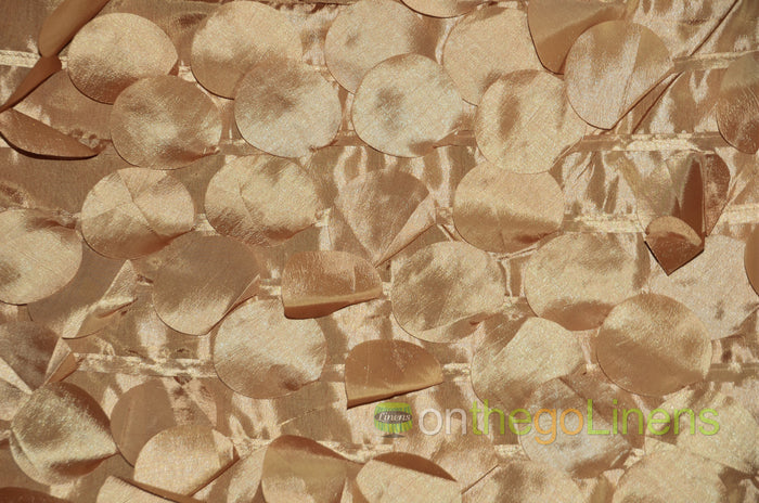 Petal Taffeta Event Drapery Panels | Round Hanging Petal Taffeta Curtains | Petal Circle Drapery |