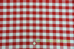 Picnic Checkered Event Drapery Panels | Gingham Fabric Curtains | 100% Polyester | 1x1 |
