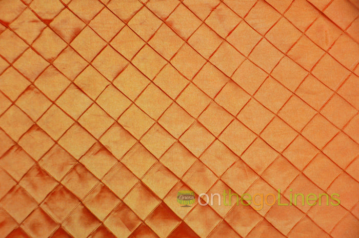 Pintuck 2x2 Table Linens | Diamond Taffeta Tablecloth |  Multiple Colors |