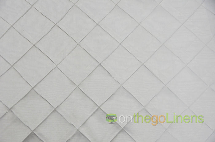 Pintuck 4x4 Table Linens | Diamond Taffeta Tablecloths |Multiple Colors |