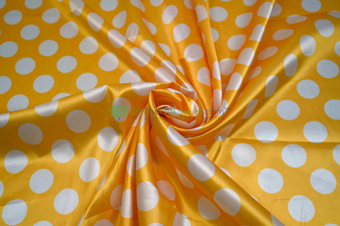Polka Dot Charmeuse Satin Event Drapery Panels | Polka dot Satin Curtains | Multiple Color s|