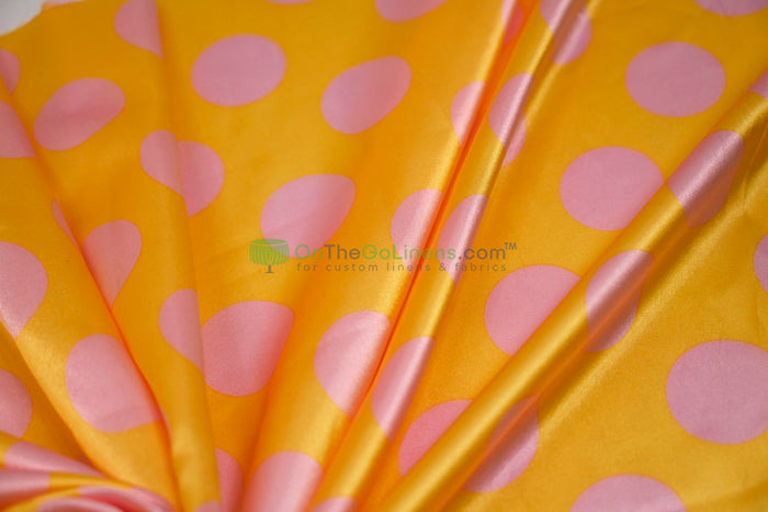 Polka Dot Charmeuse Satin Table Runners | Polka dot Satin Table Runners | Multiple Color s|