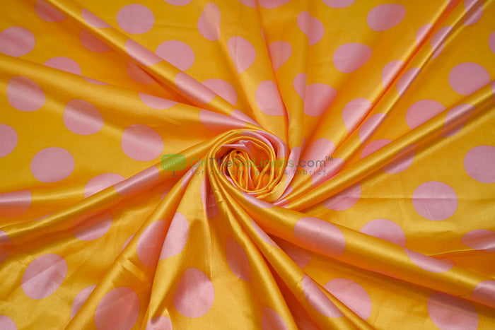 Polka Dot Charmeuse Satin Tablecloths | Large Dots | Multiple Colors |