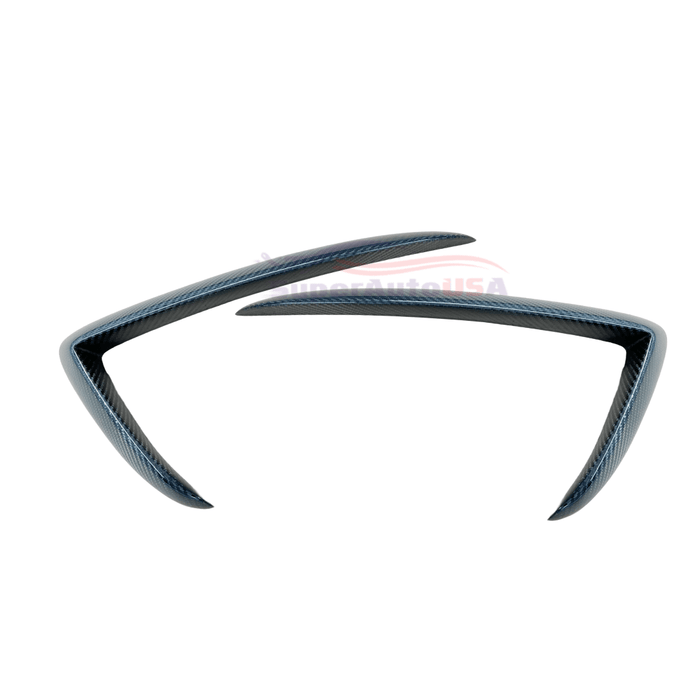 (Pre-Order) Fits Tesla Model Y 2020-2023 Carbon Fiber Front Fog Light Trim Eyebrow Frame
