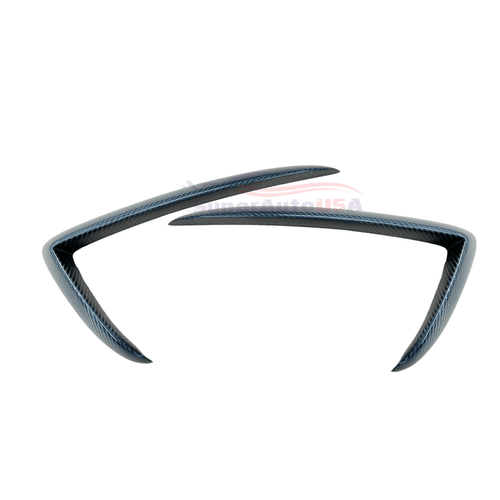 (Pre-Order) Fits Tesla Model Y 2020-2023 Carbon Fiber Front Fog Light Trim Eyebrow Frame