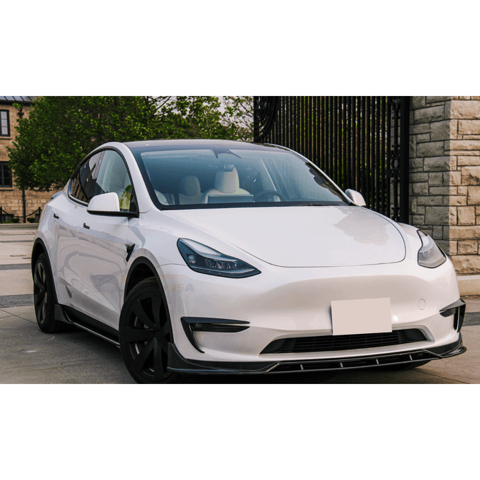 (Pre-Order) Fits Tesla Model Y 2020-2023 Carbon Fiber Front Fog Light Trim Eyebrow Frame