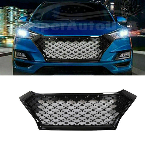 (Pre-order) For Hyundai Tucson 2019-2021 Mesh Sport Style Front Grill Grille Assembly (Gloss Black)