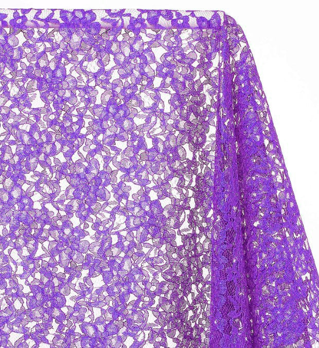 Raschel Lace Table Linens | Raschel Lace Tablecloths | Multiple Colors |