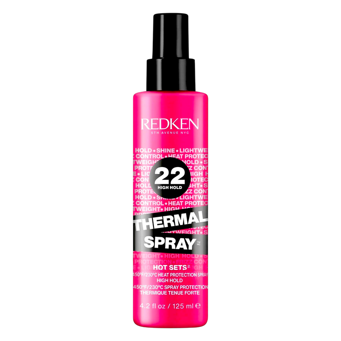Redken 22 High Hold Thermal Spray Hot Sets Heat Protection Spray 4.2 oz