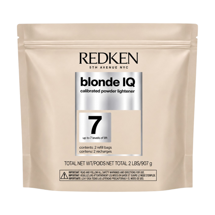 Redken Blonde IQ Calibrated Powder Lightener 7 Levels of Lift - 2 Refill Bags