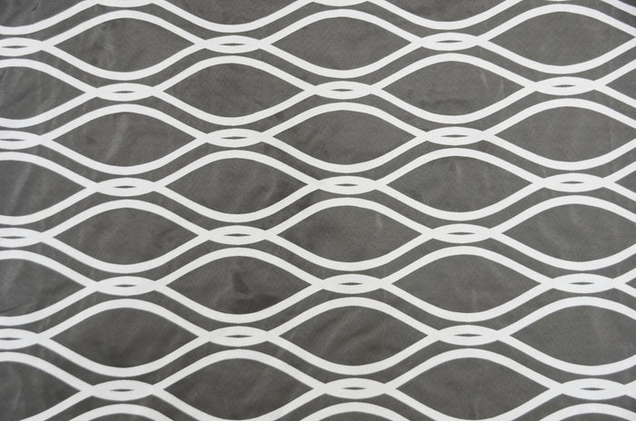 Reversible Elliptical Brocade Table Linen | Geometric Jacquard Tablecloth| Multiple Colors |