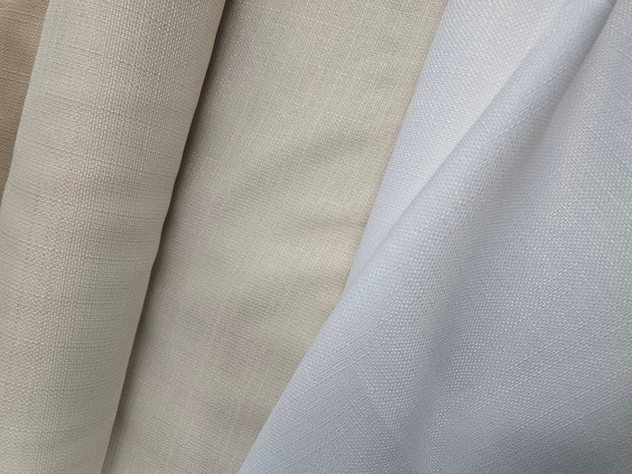 Rustic Linen Event Drapery Panels | Faux Linen Curtains | 100% Polyester | Multiple Colors |