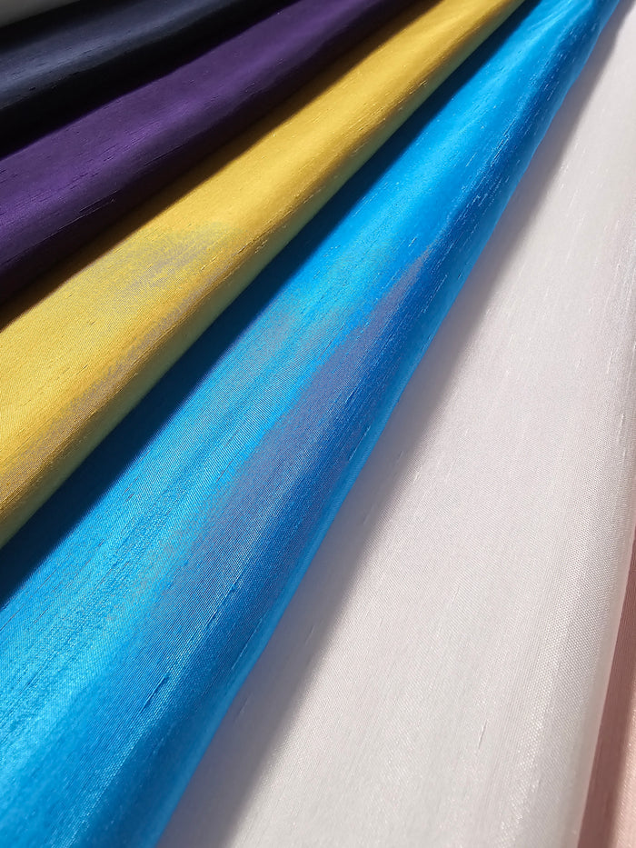 Shantung Satin Event Drapery Panels | Reversible Silk Satin Curtains | 100% Polyester | Multiple Colors |