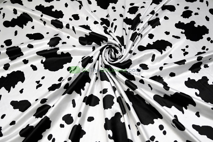 Silky Soft Charmeuse Cow Tablecloths, Table Overlays, Table Drapes & Banquets |