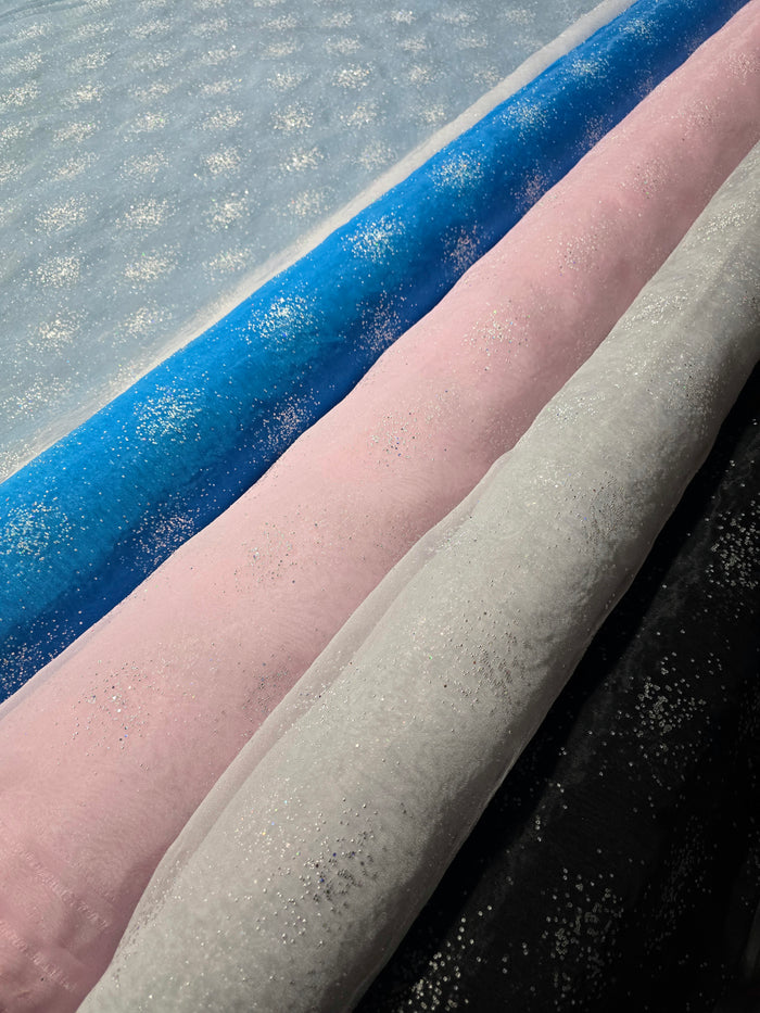 Sparkle Organza Event Drapery Panels | Sparkle Organza Curtains for Events and Decor | Multiple Colors |