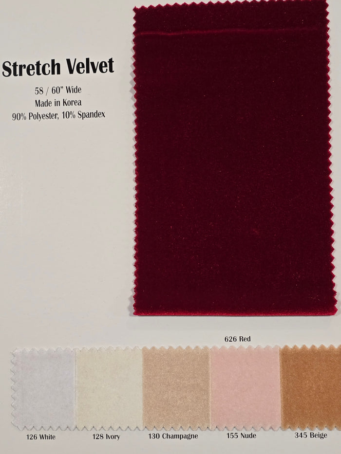 Stretch Velvet Event Drapery Panels | Soft and Smooth Spandex Velvet Curtains | Multiple Colors |