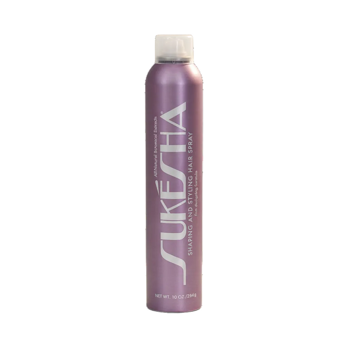 Sukeshha hair spray can on a white background