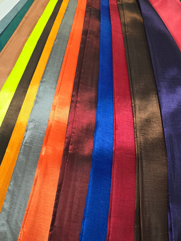 Taffeta Event Drapery Panels | Non Stretch Taffeta Curtains for Events & Decor | 75 Colors Available |