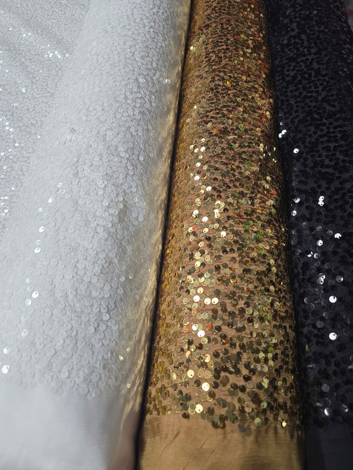 Taffeta Sequins Tablecloths | Sequins Taffeta Fabric Table Linens | Multiple Colors |