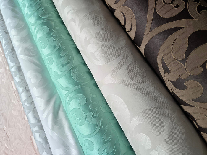 Victorian Damask Event Drapery Panels | Classic Jacquard Curtains | 100% Polyester |