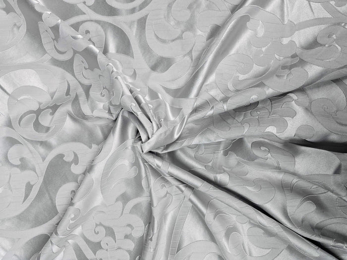 Victorian Damask Event Drapery Panels | Classic Jacquard Curtains | 100% Polyester |