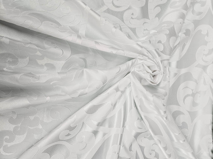 Victorian Damask Event Drapery Panels | Classic Jacquard Curtains | 100% Polyester |
