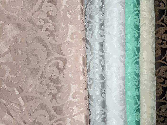 Victorian Damask Tablecloths | Classic Jacquard Table Linens | 100% Polyester |