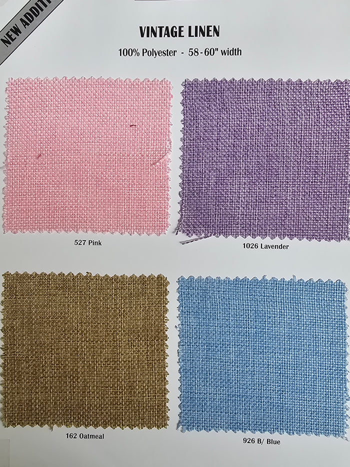 Vintage Linen Tablecloths | Imitation Burlap Table Linens | Washable 100% Polyester Burlap |
